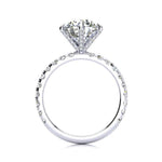 2.00 CT IGI Lab Grown Diamond F VS1 Solitaire Ring 18K White Gold
