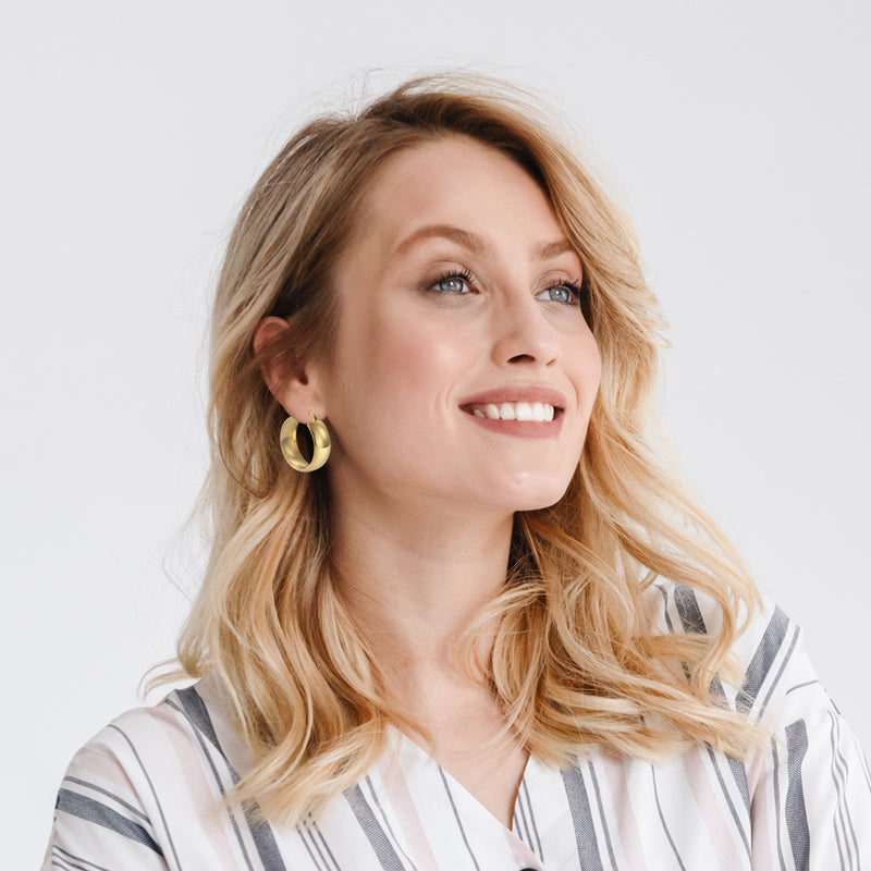Classic Gold Hoops