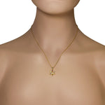 925 Sterling Silver Yellow Gold-Tone Jewish Star of David Multicolor CZ Pendant Necklace