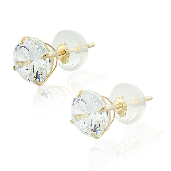 14K Square Studs