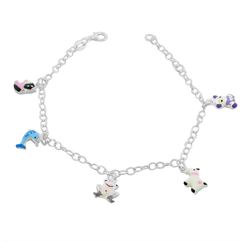 Girls Animal Charm Bracelet