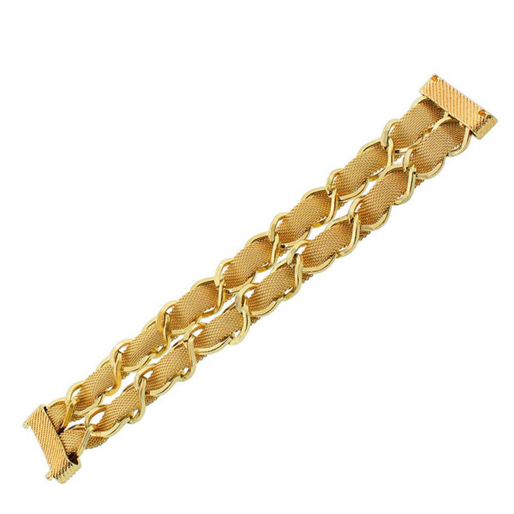 Fashion Gold Mesh Chain Bracelet