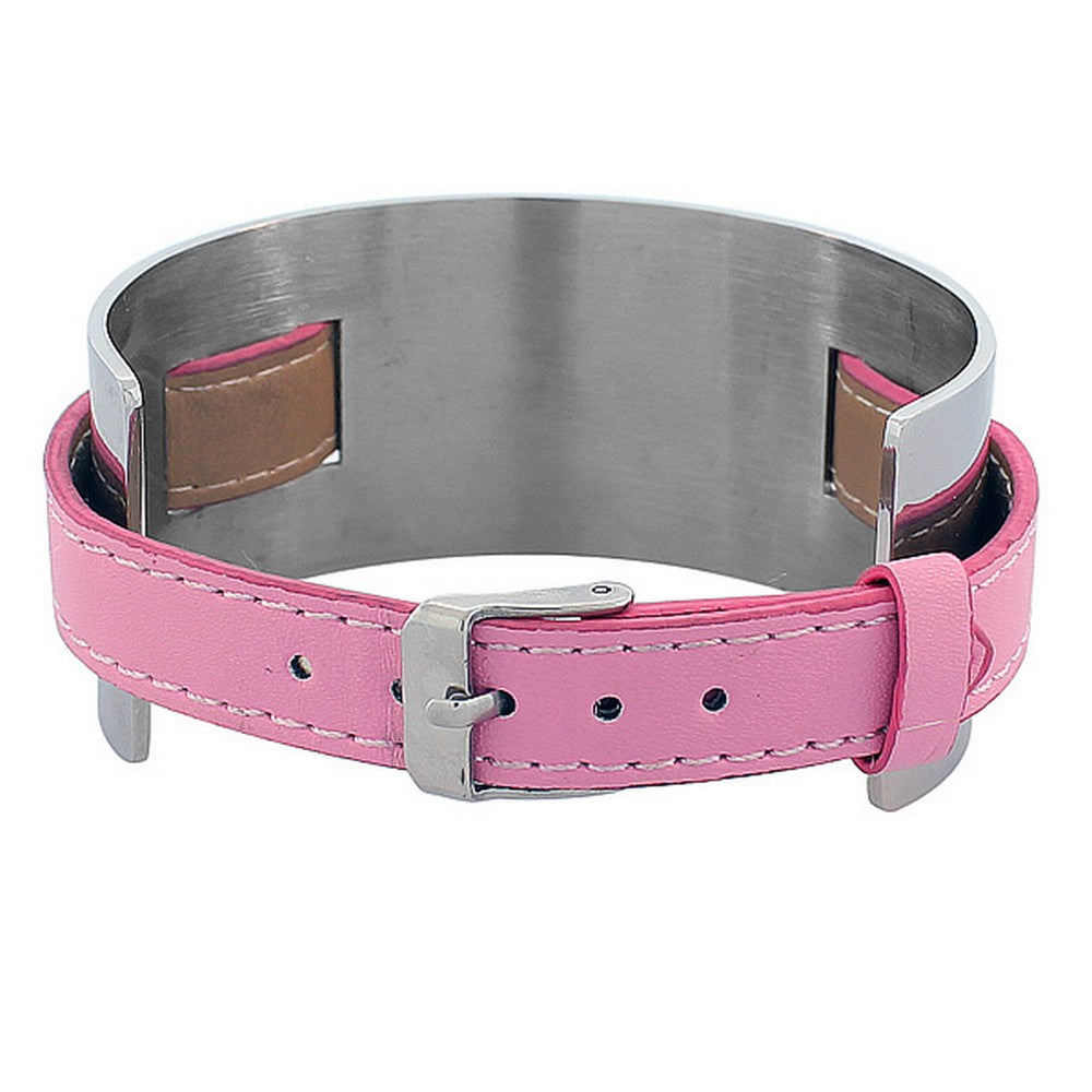 Faux Pink Leather Band