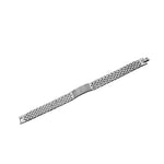 Stainless Steel Silver-Tone Padre Nuestro Lord's Prayer Spanish Men's Link Chain Bracelet