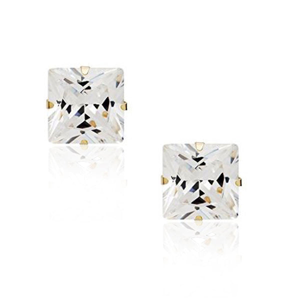 14K Gold Princess Studs