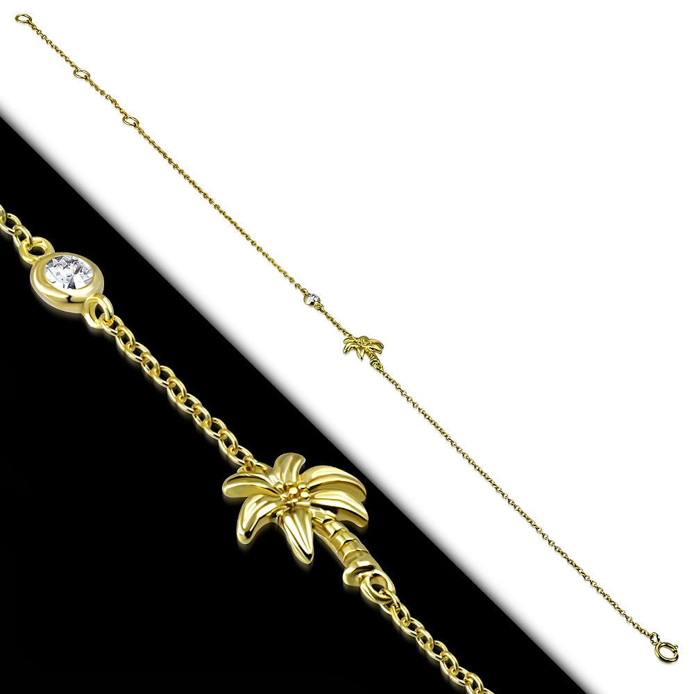 Palm Tree Anklet