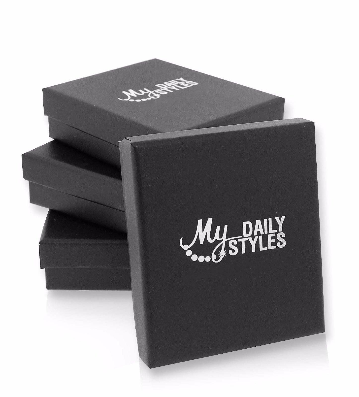 My Daily Styles Stainless Steel Black Rubber Silicone Two-Tone Men's Bracelet