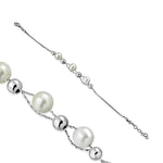 My Daily Styles Women's Simulated Pearl 925 Sterling Silver Bracelet