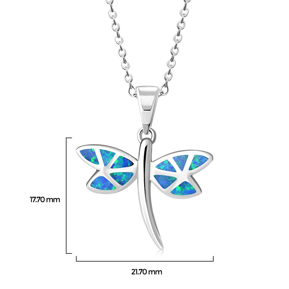 Butterfly Dragonfly Necklace Pendant for Women Girls 925 Sterling Silver