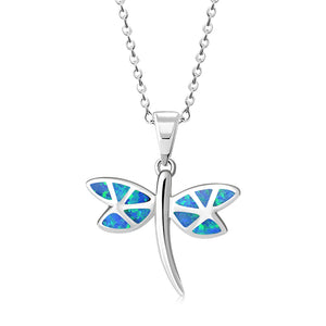 Butterfly Dragonfly Necklace Pendant for Women Girls 925 Sterling Silver