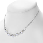 Women's Simulated Pearl 925 Sterling Silver Necklace