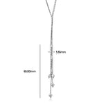 Women's 925 Sterling Silver Y Necklace