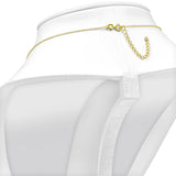 Gold Inlay Opal Chai Necklace Pendant Sterling Silver