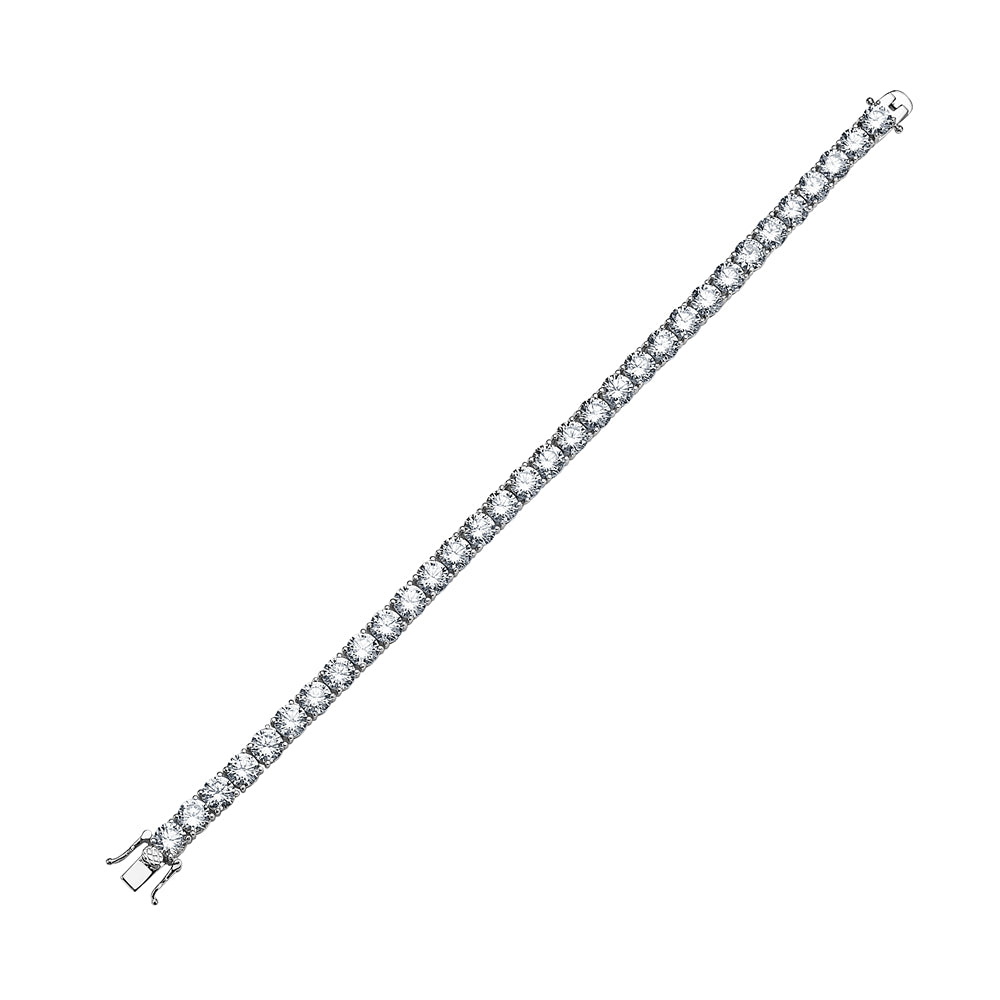 925 Sterling Silver Cubic Zirconia Tennis Bracelet