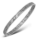My Daily Styles Womens Stainless Steel Greek Key Cuff Bracelet
