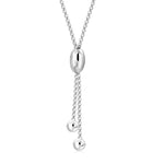 Womens 925 Sterling Silver Y Necklace