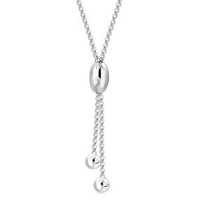 Womens 925 Sterling Silver Y Necklace