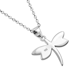 Butterfly Dragonfly Necklace Pendant for Women Girls 925 Sterling Silver