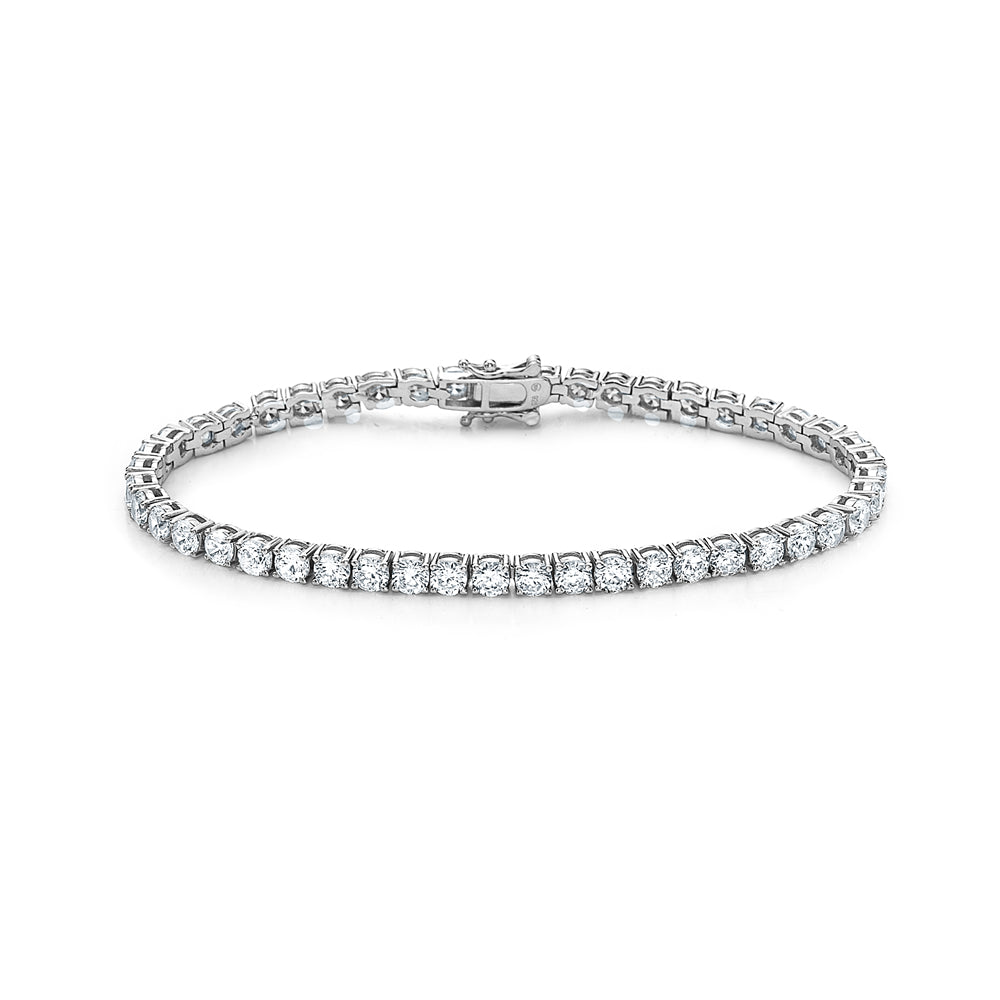 925 Sterling Silver Cubic Zirconia Tennis Bracelet