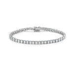 925 Sterling Silver Cubic Zirconia Tennis Bracelet