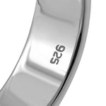 925 Sterling Silver Jewish Judaica Star of David Ring Band