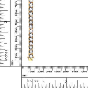 925 Sterling Silver Cubic Zirconia Tennis Bracelet
