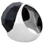 Black Glitter Ring