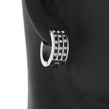 Zebra Hoop Earrings