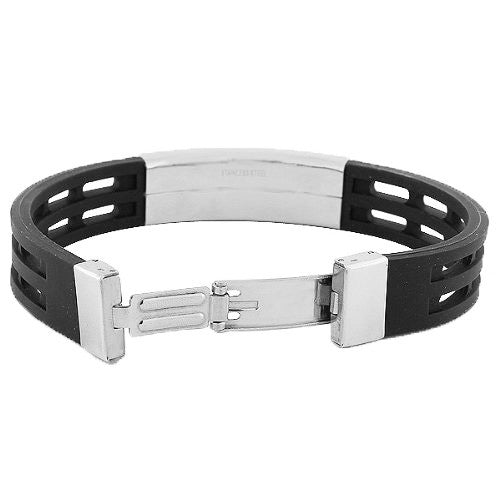 Greek Key Rubber Bracelet