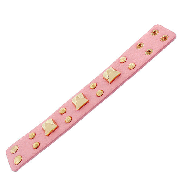 Pretty Pink Spikes Bracelet
