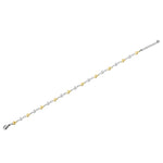 Two-Tone Heart Anklet