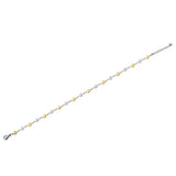 Two-Tone Heart Anklet