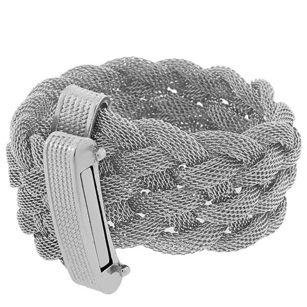 Silver Braided Bracelet
