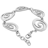 Silver Swirl Bracelet