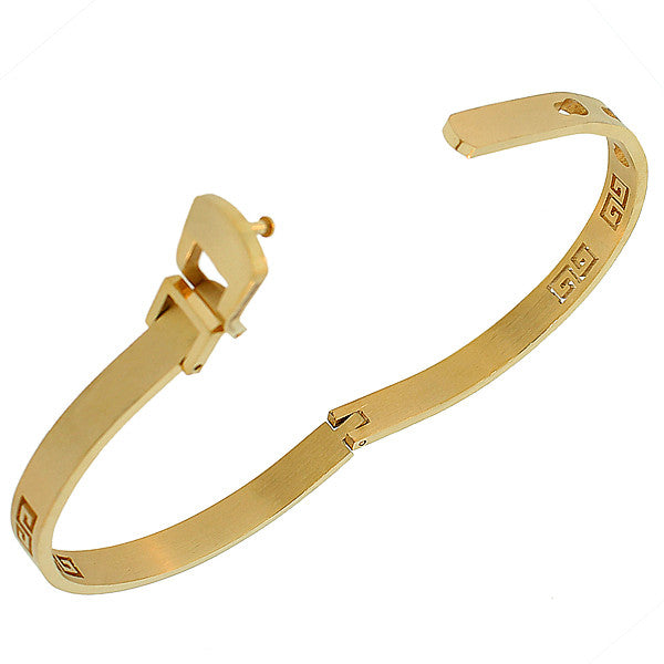 Greek Key Belt Bangle