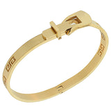 Greek Key Belt Bangle