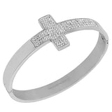Crystal Cross Cuff