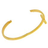 Gold Cross Bangle