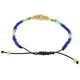 Blue Jazz Hamsa Beads