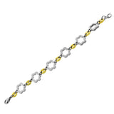 Silver Pattern Bracelet