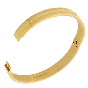 Gold Greek Key Bangle