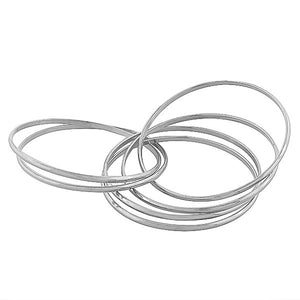 Interlocking Chrome Bangles