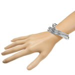 Interlocking Chrome Bangles