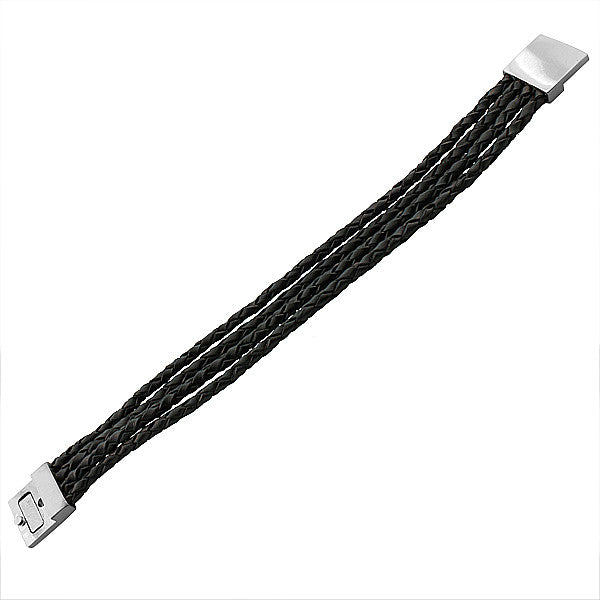 Black Braided Wristband
