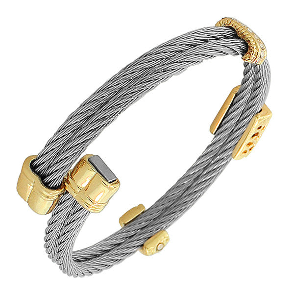 Silver Tri Bangle