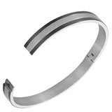 Greek Key Bangle in Black