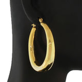 Heavy Golden Hoops