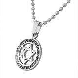 Stainless Steel Jewish Star of David Pendant