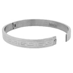 Greek Key Chrome Cuff
