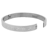 Greek Key Chrome Cuff